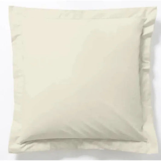 1x Taie d'oreiller 100% coton 57 fils Ecrue - MARQUES DISCOUNT