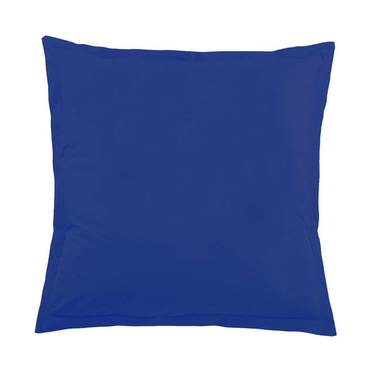1x Taie d'oreiller 100% coton 57 fils Bleu Cobalte - MARQUES DISCOUNT