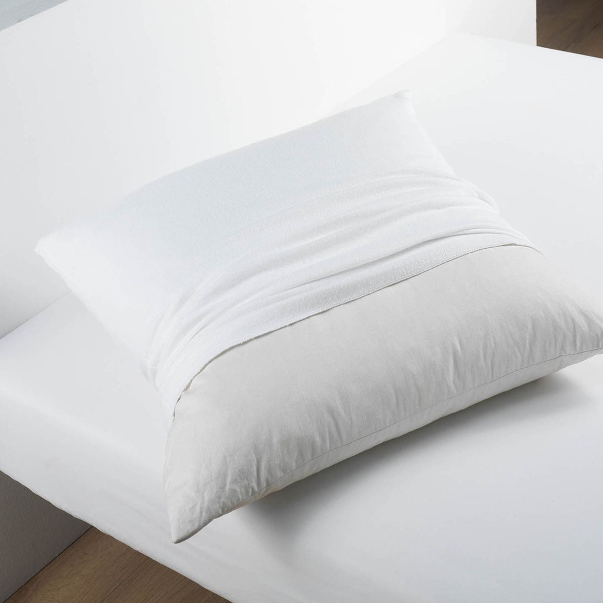 2 Protège oreiller 100% Coton Imperméable - MARQUES DISCOUNT