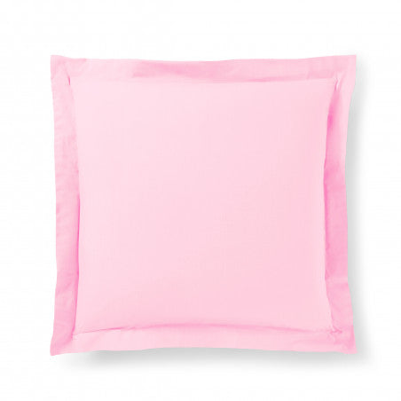 1x Taie d'oreiller 100% coton 57 fils Rose - MARQUES DISCOUNT