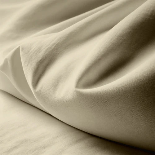 PARURE DE COUETTE PERCALE 100% COTON COULEUR LIN - MARQUES DISCOUNT