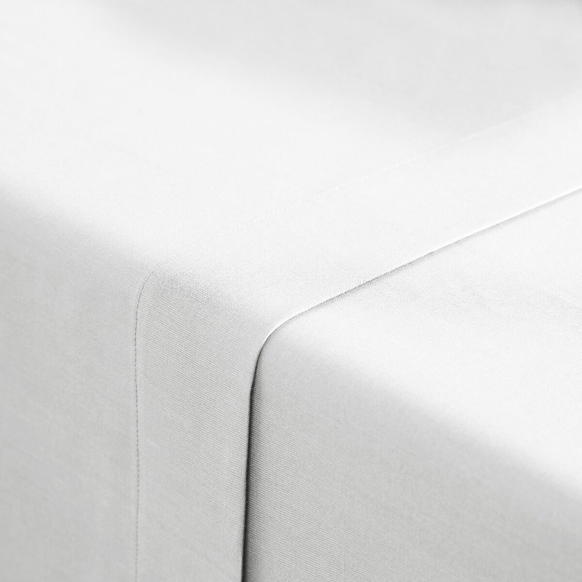 Drap plat 100% coton percale 80 fils Blanc - MARQUES DISCOUNT