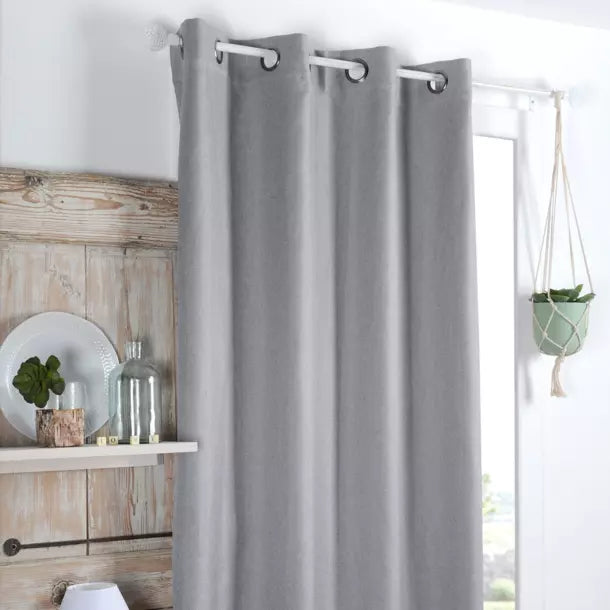 RIDEAU OCCULTANT GRIS - MARQUES DISCOUNT
