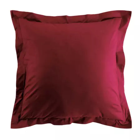 1x Taie d'oreiller 100% coton 57 fils Bordeaux - MARQUES DISCOUNT