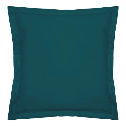 1x Taie d'oreiller 100% coton 57 fils Bleu Charron - MARQUES DISCOUNT