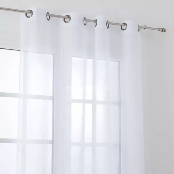 RIDEAU VOILAGE BLANC - MARQUES DISCOUNT