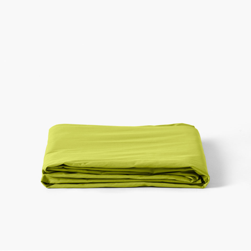 Drap plat 57 fils 100% Coton VERT NEO - MARQUES DISCOUNT