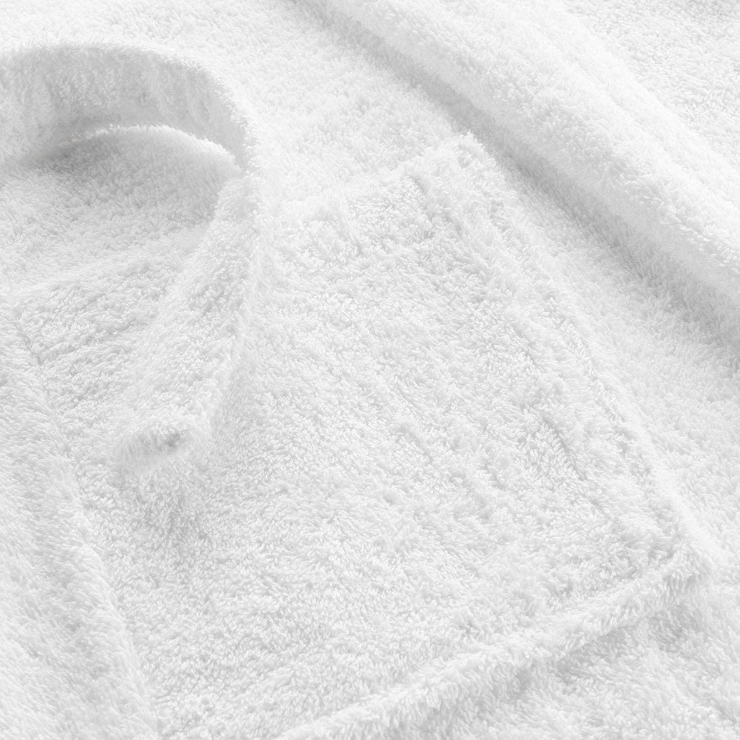 Peignoir 100% Coton BLANC - MARQUES DISCOUNT