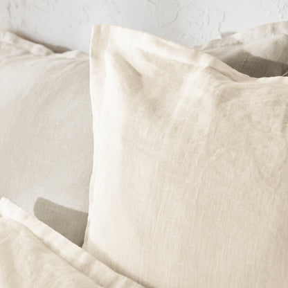 PARURE DE COUETTE 100% GAZE DE COTON COULEUR IVOIRE - MARQUES DISCOUNT