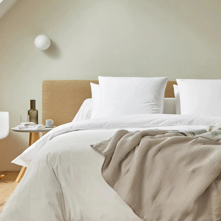 Oreiller enveloppe percale 100% coton - 200 fils - MARQUES DISCOUNT