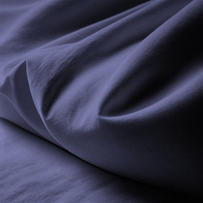 HOUSSE DE COUETTE 100% COTON -57 FILS BLEU NUIT - MARQUES DISCOUNT