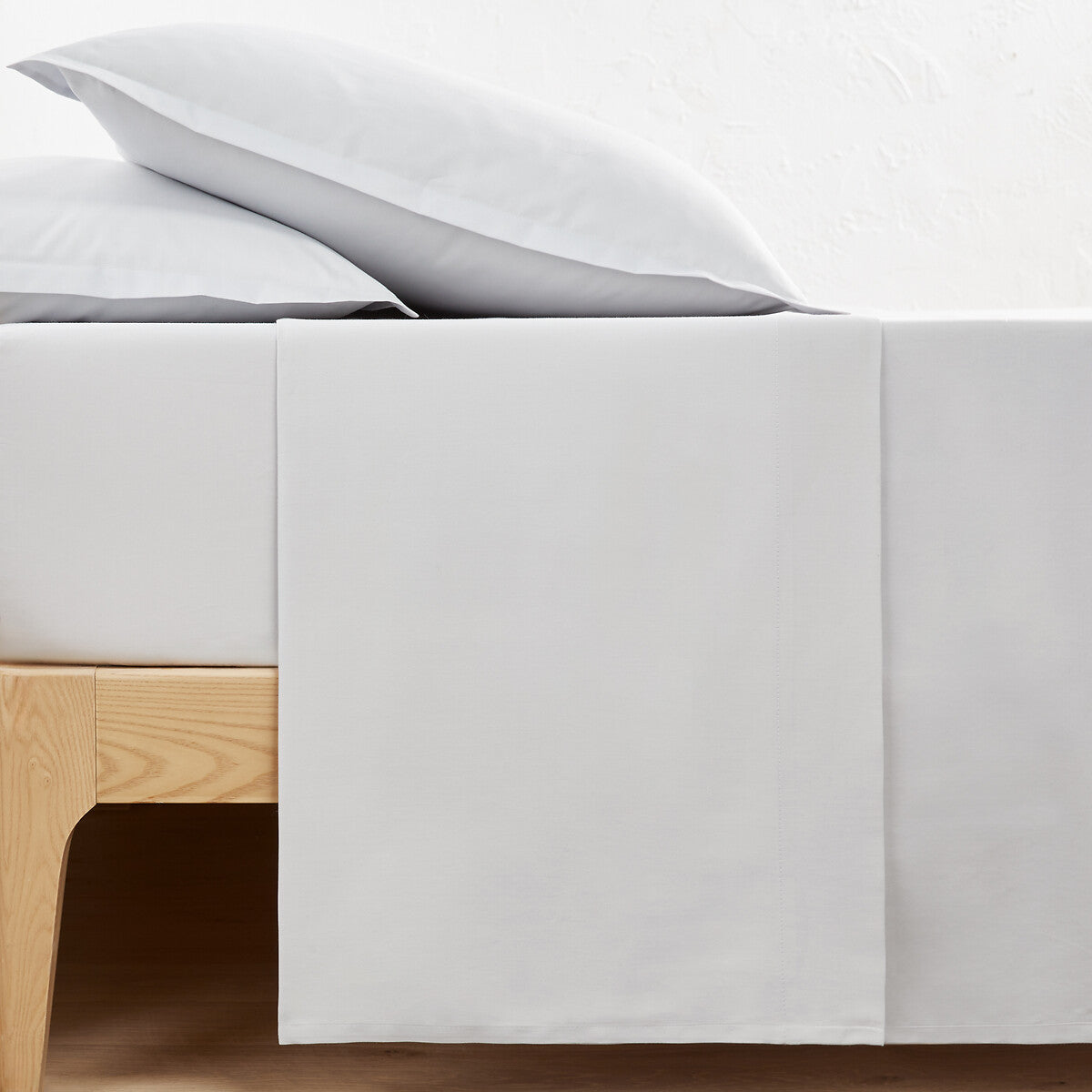 Drap plat 57 fils 100% Coton Gris Claire - MARQUES DISCOUNT