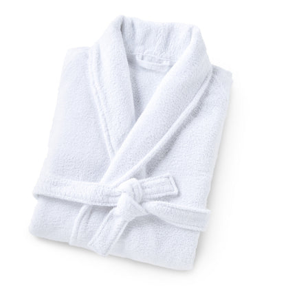 Peignoir 100% Coton BLANC - MARQUES DISCOUNT