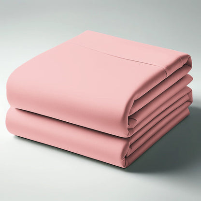 Drap plat 57 fils 100% Coton Rose - MARQUES DISCOUNT