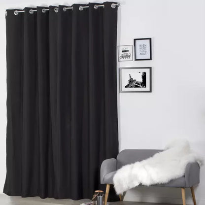 RIDEAU OCCULTANT NOIR - MARQUES DISCOUNT