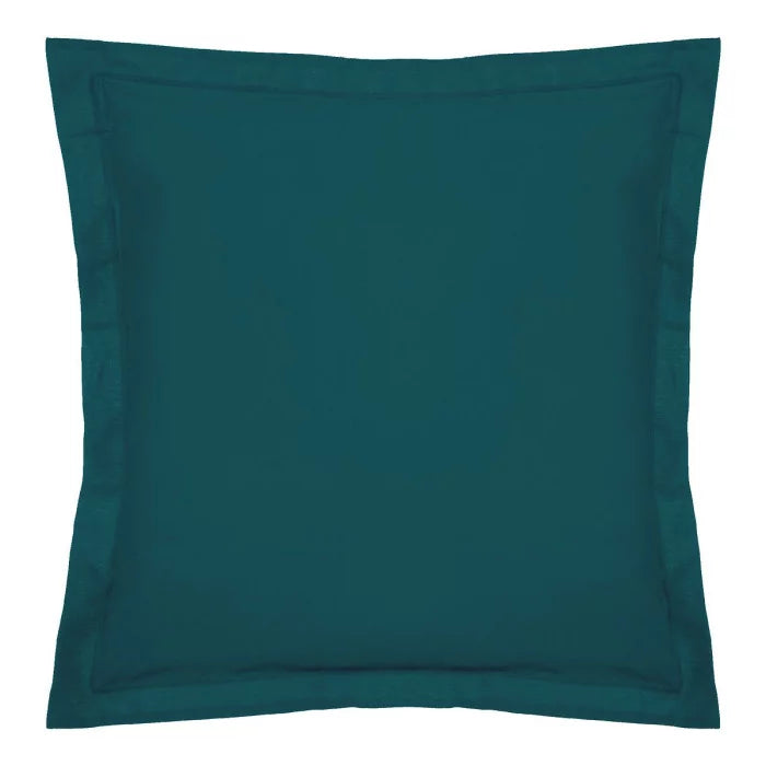 1x Taie d'oreiller 100% coton 57 fils Bleu Charron - MARQUES DISCOUNT