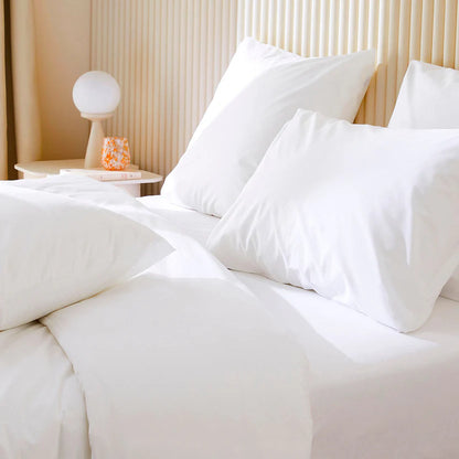 Oreiller enveloppe percale 100% coton - 200 fils - MARQUES DISCOUNT